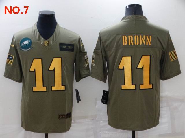 Men's Philadelphia Eagles #11 AJ Brown Jersey NO.7;